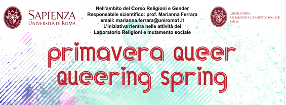 Ciclo di seminari Primavera Queer (Laboratorio Religioni e Mutamento Sociale) immagine decorativa