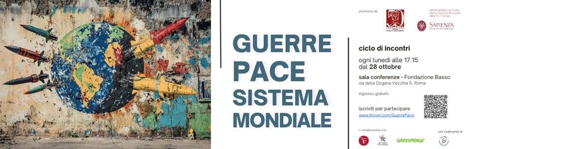 Ciclo di incontri: “Guerra, pace, sistema mondiale” immagine decorativa